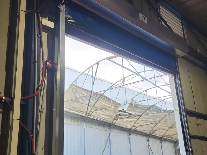 פרוייקט התקנת דלת מהירה PVC